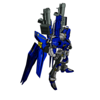 Mecha with defensive combat style png