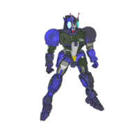 Mecha with defensive combat style png