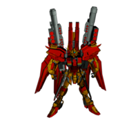 Mecha with attacking combat style png