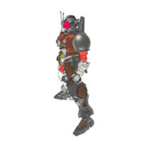 Mecha with defensive combat style png