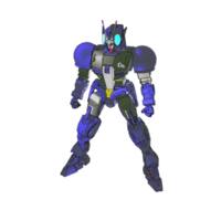 mecha avec un style de combat défensif png