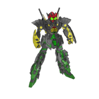 mecha com estilo de combate estratégico png