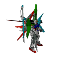 Mecha with attacking combat style png