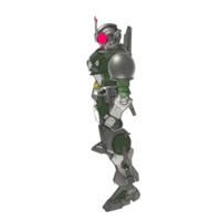 mecha met defensief gevecht stijl png