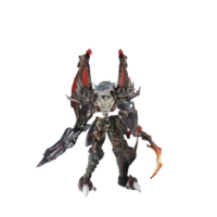 personnage de monstre pose inactive png