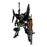 Mecha with defensive combat style png