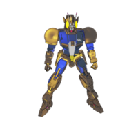 Mecha with defensive combat style png