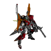 Mecha with attacking combat style png