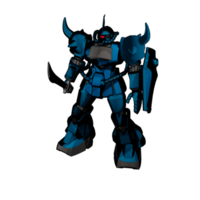 mecha avec un style de combat stratégique png