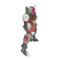 mecha com estilo de combate defensivo png