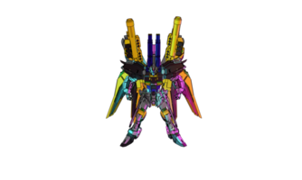 Mecha with defensive combat style png