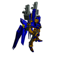 Mecha with attacking combat style png