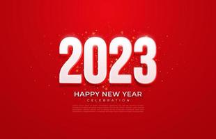 2023 Happy New Year Background Design. Greeting Card, Banner, Poster. Vector Illustration.