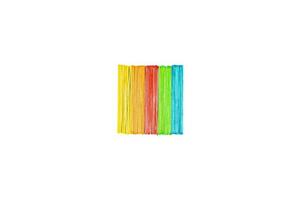 Multicolored sticks of rainbow colors photo