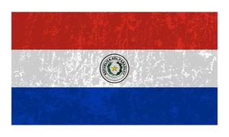 bandera de paraguay, colores oficiales y proporción. ilustración vectorial vector