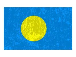 Palau flag, official colors and proportion. Vector illustration.