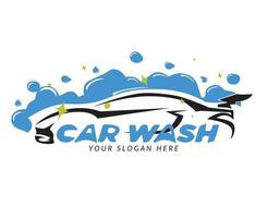 vector de logotipo de lavado de autos