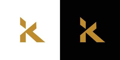 Modern and strong letter K initials logo design vector