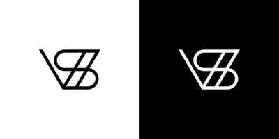 Modern and sophisticated VS letter initials logo design vector