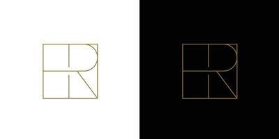 Modern and unique letter ER initials logo design vector