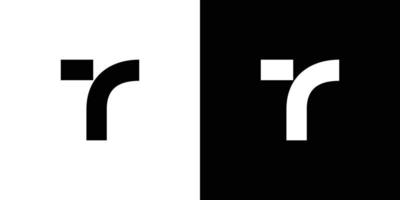 diseño de logotipo abstracto de iniciales t modernas y fuertes vector