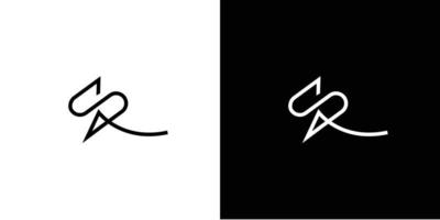 diseño de logotipo de iniciales de letra sa moderno y profesional vector