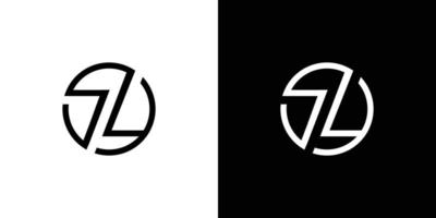 diseño de logotipo de iniciales de letra sl moderno y profesional vector