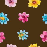 watercolor flower pattern fabric