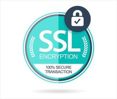 SSL Protection Secure icon vector illustration isolated on white background