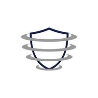 Shield Funnel Abstract Creative Modern Logo vector