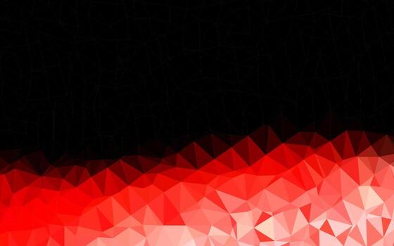Fondo abstracto de polígono de vector rojo claro.
