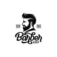 barbería logo vector