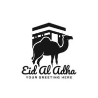 Eid al adha logo design vector