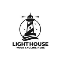 Light house logo vector illustration