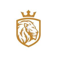 vector de diseño de logotipo de león