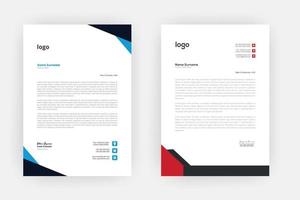 Creative letterhead , Elegant and minimalist style letterhead template design,A4 sizes vector