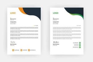 Creative letterhead , Elegant and minimalist style letterhead template design,A4 sizes vector