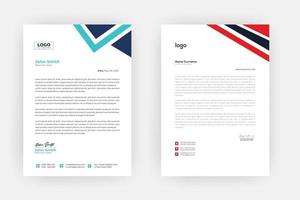 Creative letterhead , Elegant and minimalist style letterhead template design,A4 sizes vector