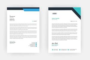 Creative letterhead , Elegant and minimalist style letterhead template design,A4 sizes vector