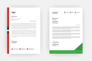 Creative letterhead , Elegant and minimalist style letterhead template design,A4 sizes vector