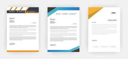 Creative letterhead , Elegant and minimalist style letterhead template design,A4 sizes vector