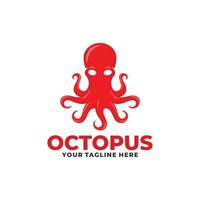 Octopus logo design vector. Seafood logo vector