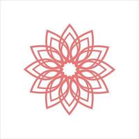 logotipo de flor de loto. plantilla de diseño vectorial de iconos de loto estilo de contorno para eco, belleza, spa, yoga vector