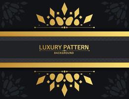 Elegant pattern style dark background vector