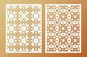 seamless die cut decorative pattern template vector