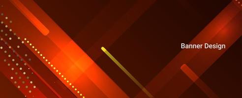 Fondo de banner de patrón dinámico elegante rojo geométrico abstracto vector