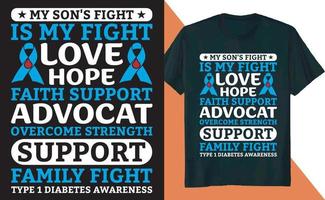 Love Hope Diabetes Awareness Diabetic Insulin T Shirt Design vector