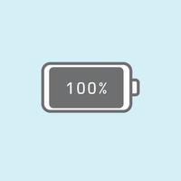 phone battery design full charge electric fuel vector icon