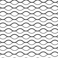 Waves Black and White Pattern vector