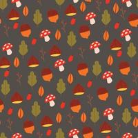 Autumnal Seamless Pattern vector